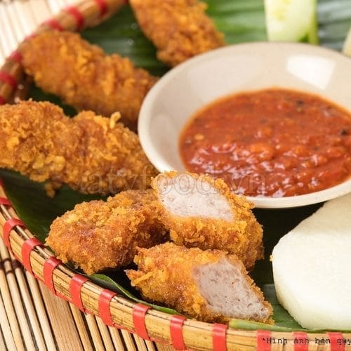 Nem Chua Rán Tẩm Bột Sẵn