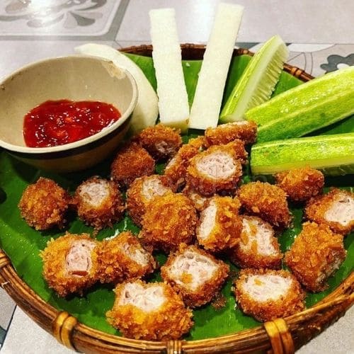 Nem Chua Rán Tẩm Bột Sẵn