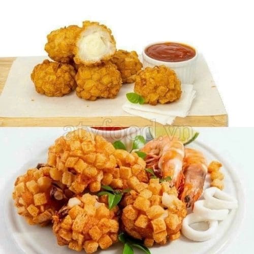 Viên crouton bánh mì sốt mayonaise